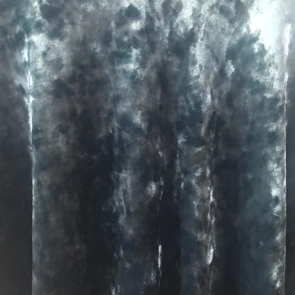 Kobi Halperin Jennifer Velvet Crewneck Fringe-Cuff in Topaz, S - Picture 8 of 11